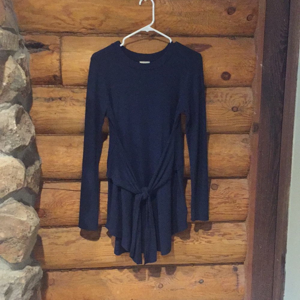 Anthropologie Navy Blue Tunic